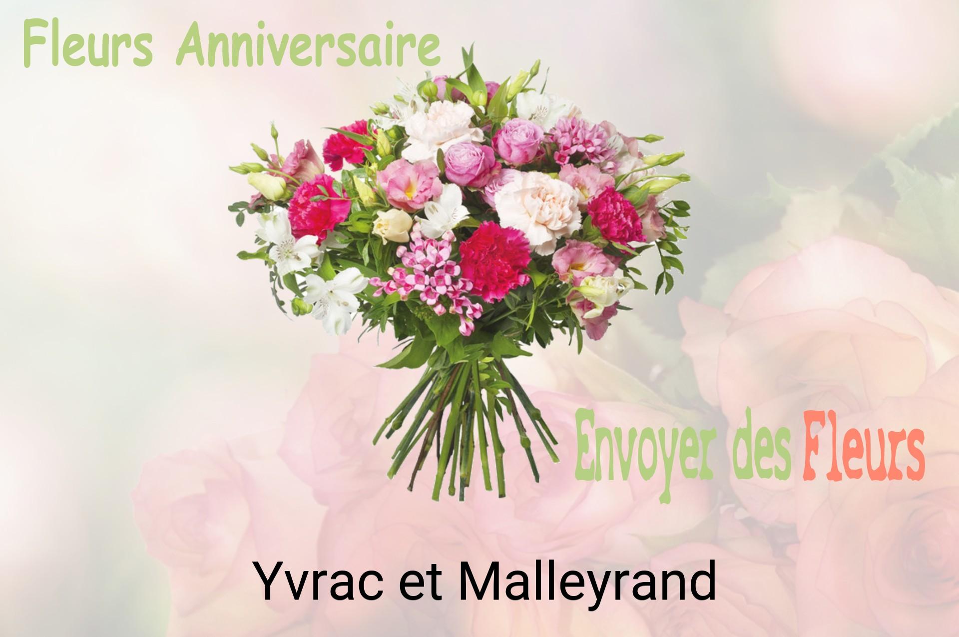 Bouquet de fleurs d’anniversaire livré à Yvrac-et-Malleyrand