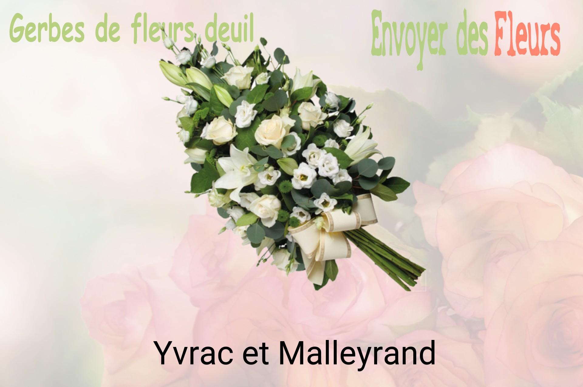 Gerbe de fleurs de deuil livrée à Yvrac-et-Malleyrand