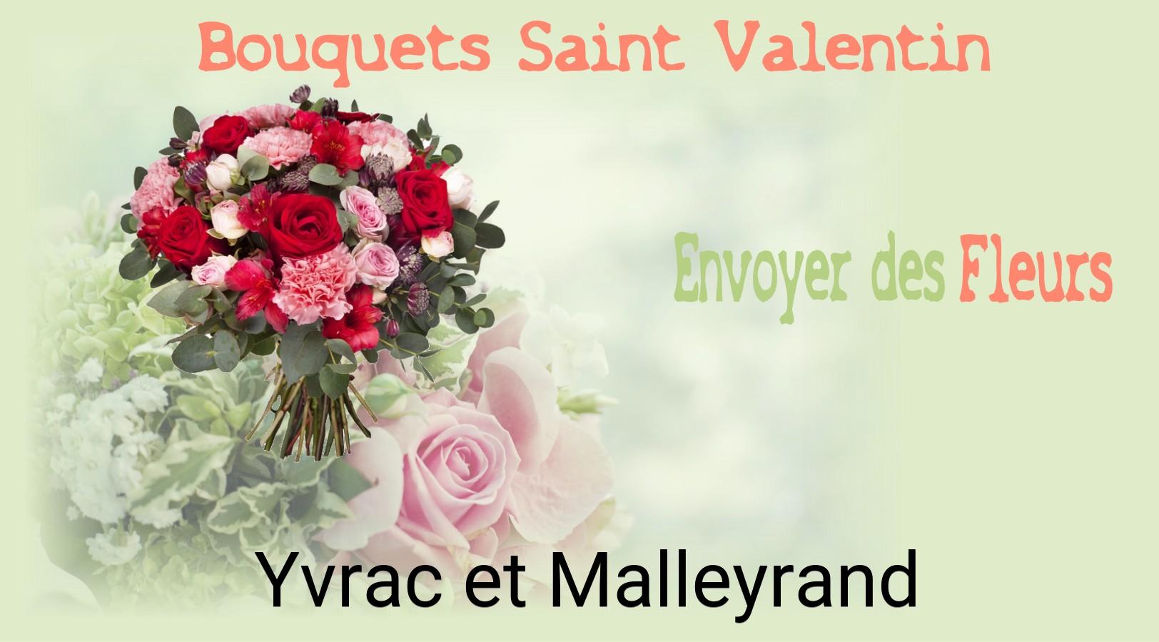 Roses de Saint-Valentin livrées à Yvrac-et-Malleyrand